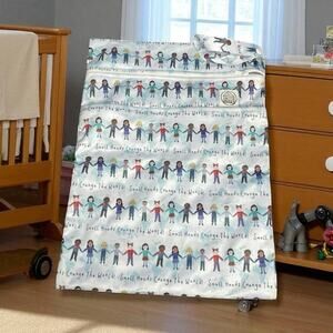 Stout House Wet Bag Small Hands Change the World Diaper Swim Pouch Double Zip